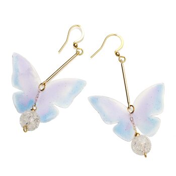 Upcycle with Jing Butterfly Crystal Drop Earrings