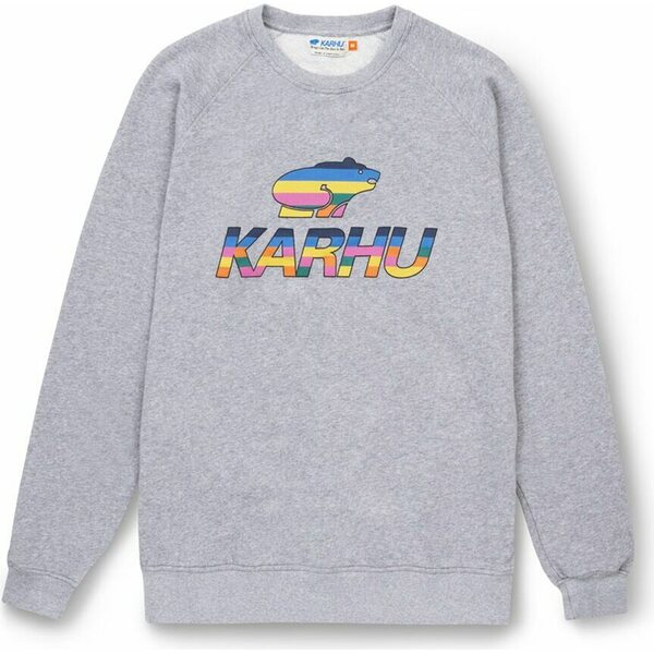 Karhu Team College Sweatshirt BRUSHED, Heather Grey / Multicolour OG