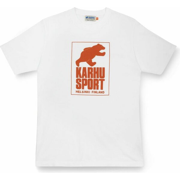 Karhu Helsinki Sport T-Shirt, White/Burnt Orange