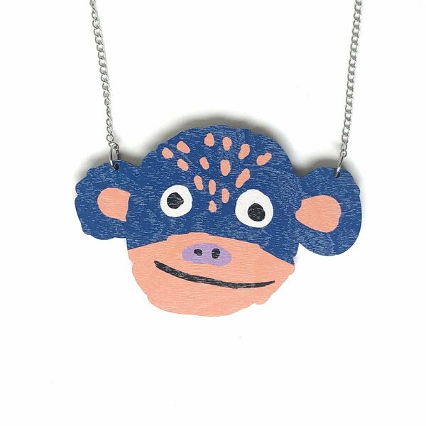 Crazy Granny Designs Monkey Necklace - Magic Animal Collection