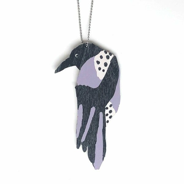 Crazy Granny Designs Crow Necklace - Magic Animal Collection