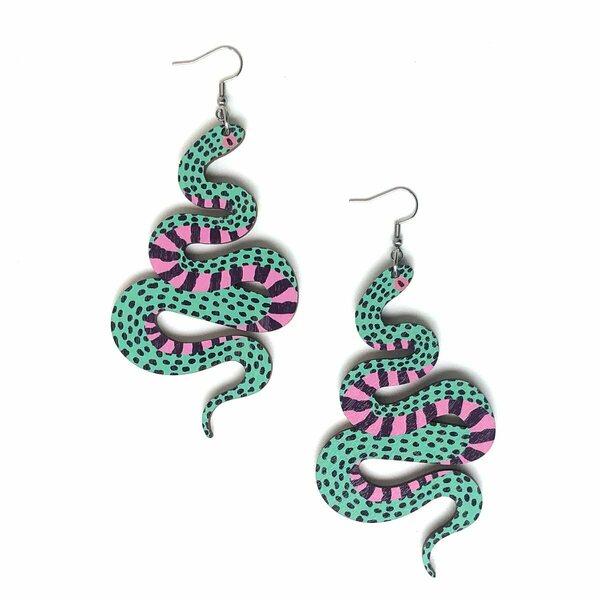 Crazy Granny Designs Snake Earrings - Magic Animal collection