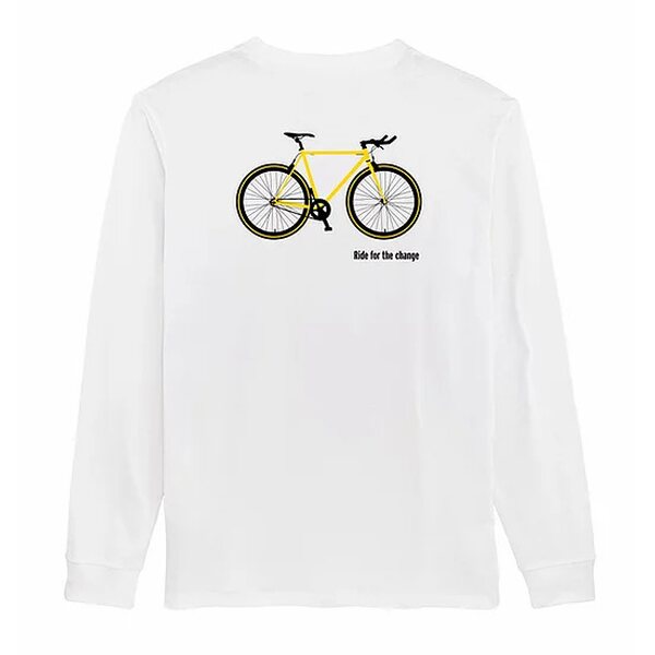 Afect Clothing KALLIO Bike Backprint Longsleeve, White