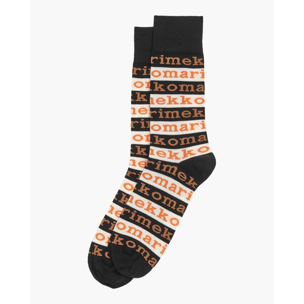 KOHINA Logo socks, black/white/orange