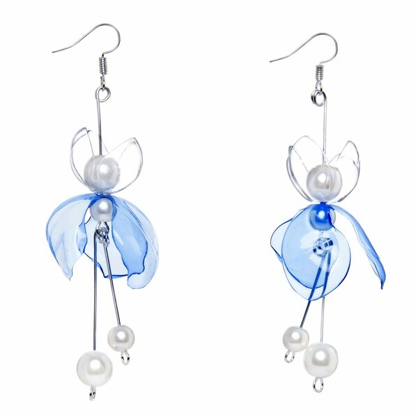 Upcycle with Jing Blue Lake Drop Earrings
