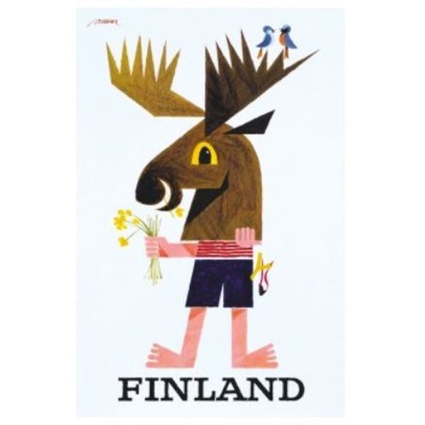 Suomi - Hirvi, 50 x 70 cm