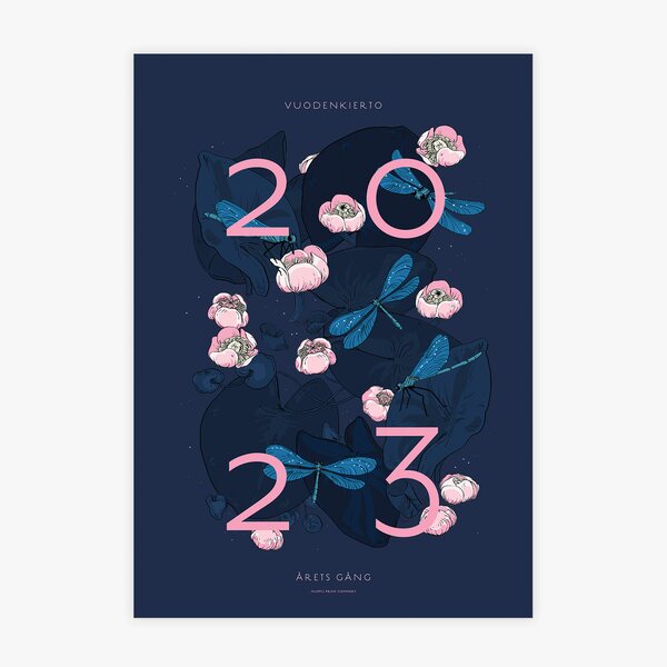 Nuppu Print Company Vuoden kierto -perhekalenteri 2023