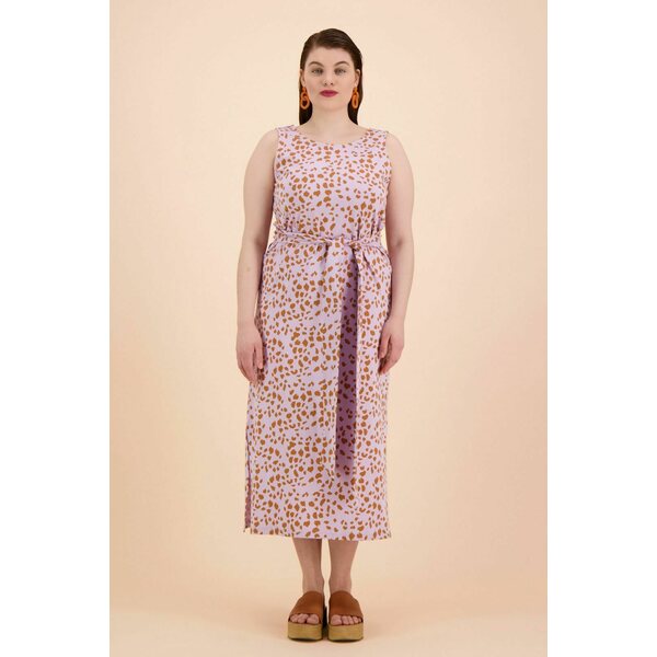 Kaiko Clothing Tank Midi Dress, Mauve Safari