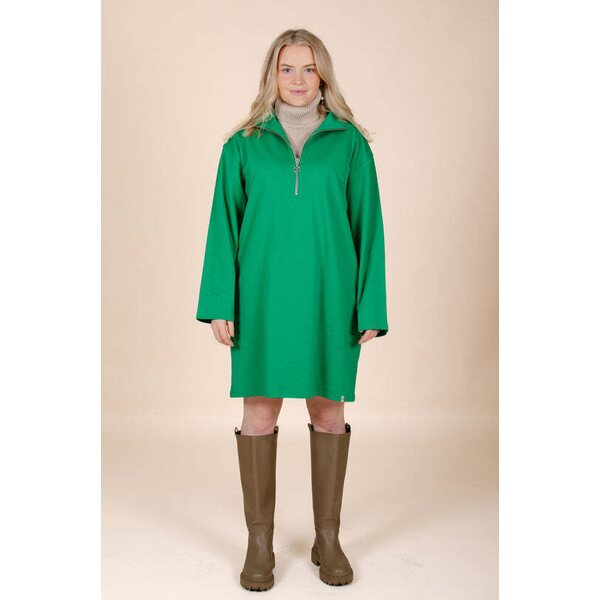 Kaiko Clothing Half-Zip Dress, Green