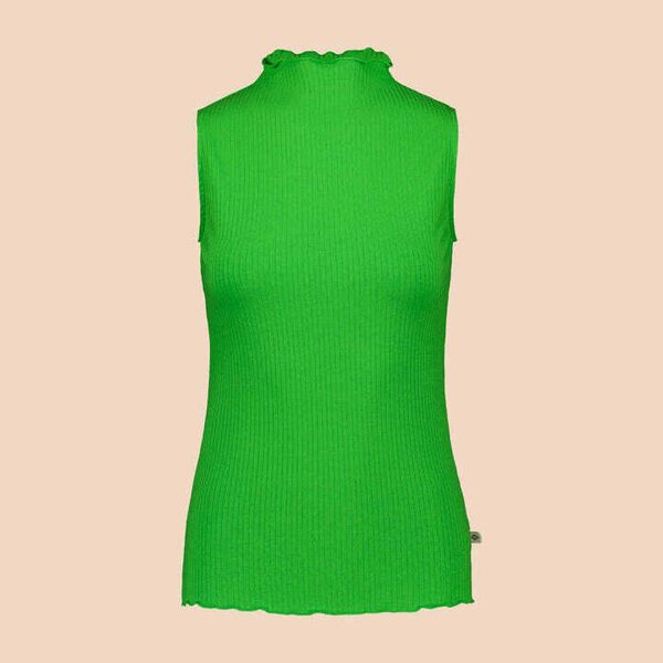 Kaiko Clothing Rib Top, Vivid Green