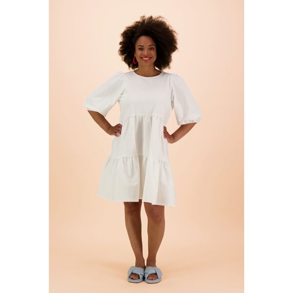 Kaiko Clothing Tiered Mini Dress, White