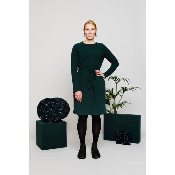 Nouki Klassikko Dress, Green/Black