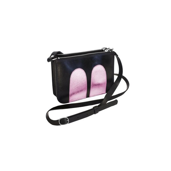 R/H Studio Mickey Handbag, Black / Shiny Pink