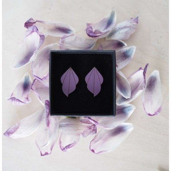 Fauna Earrings, Violet