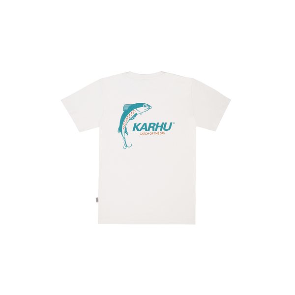 Karhu X R-Collection, T-Shirt, White-Ocean Depths