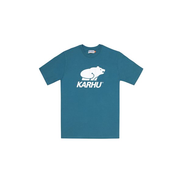 Karhu Basic Logo T-Shirt, Ocean Depths / White