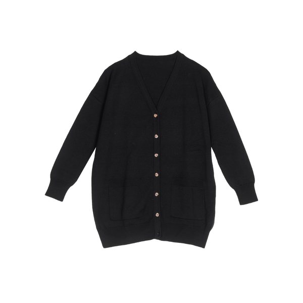 Aarre Edith Knitted Cardigan, Black