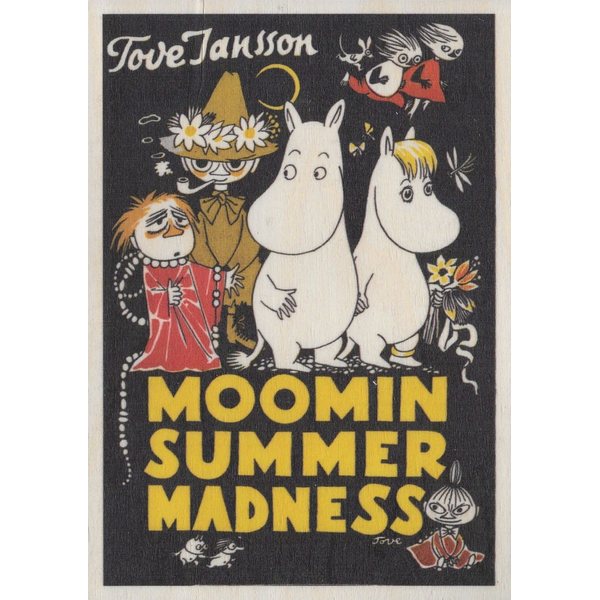 Moomin Summer Madness Wooden print , A5
