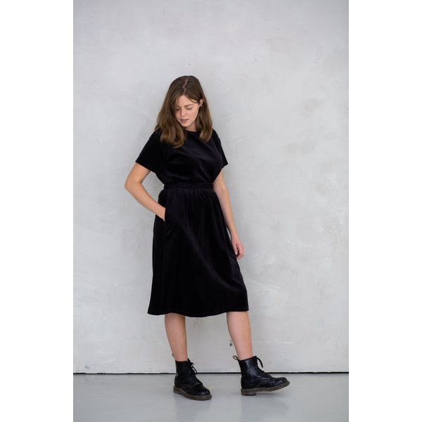 MORICO Moss Skirt Black Velvet