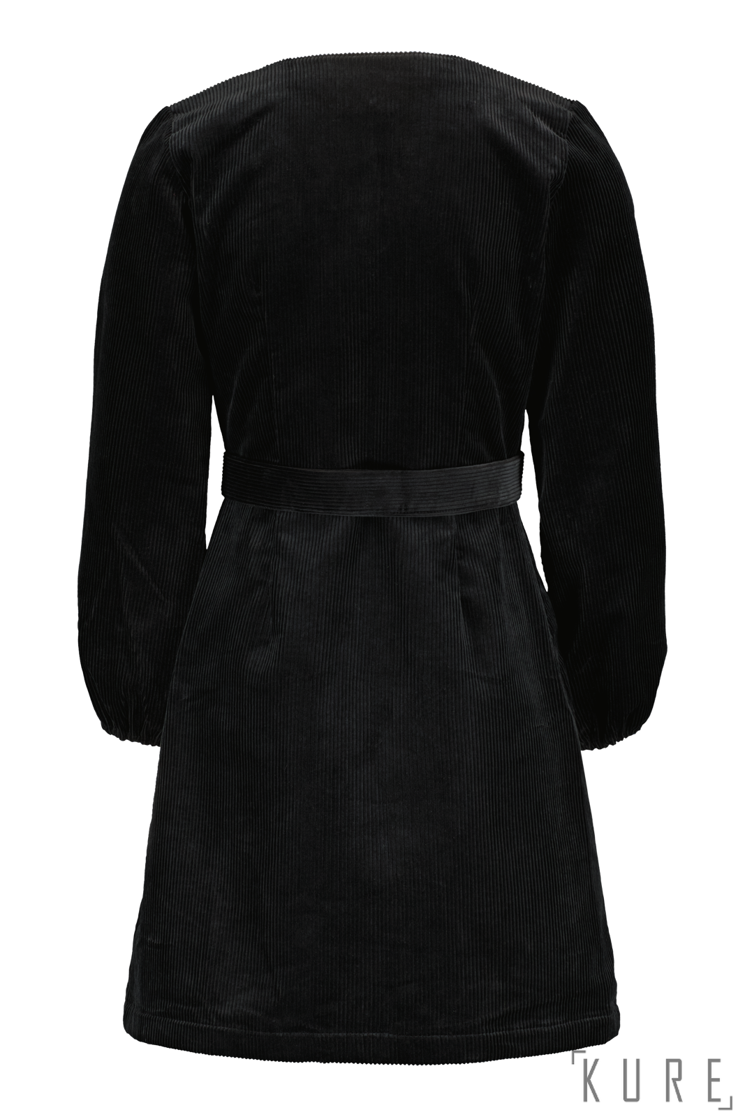 Kaiko Clothing Corduroy Wrap Dress, Black | Dresses & Tunics