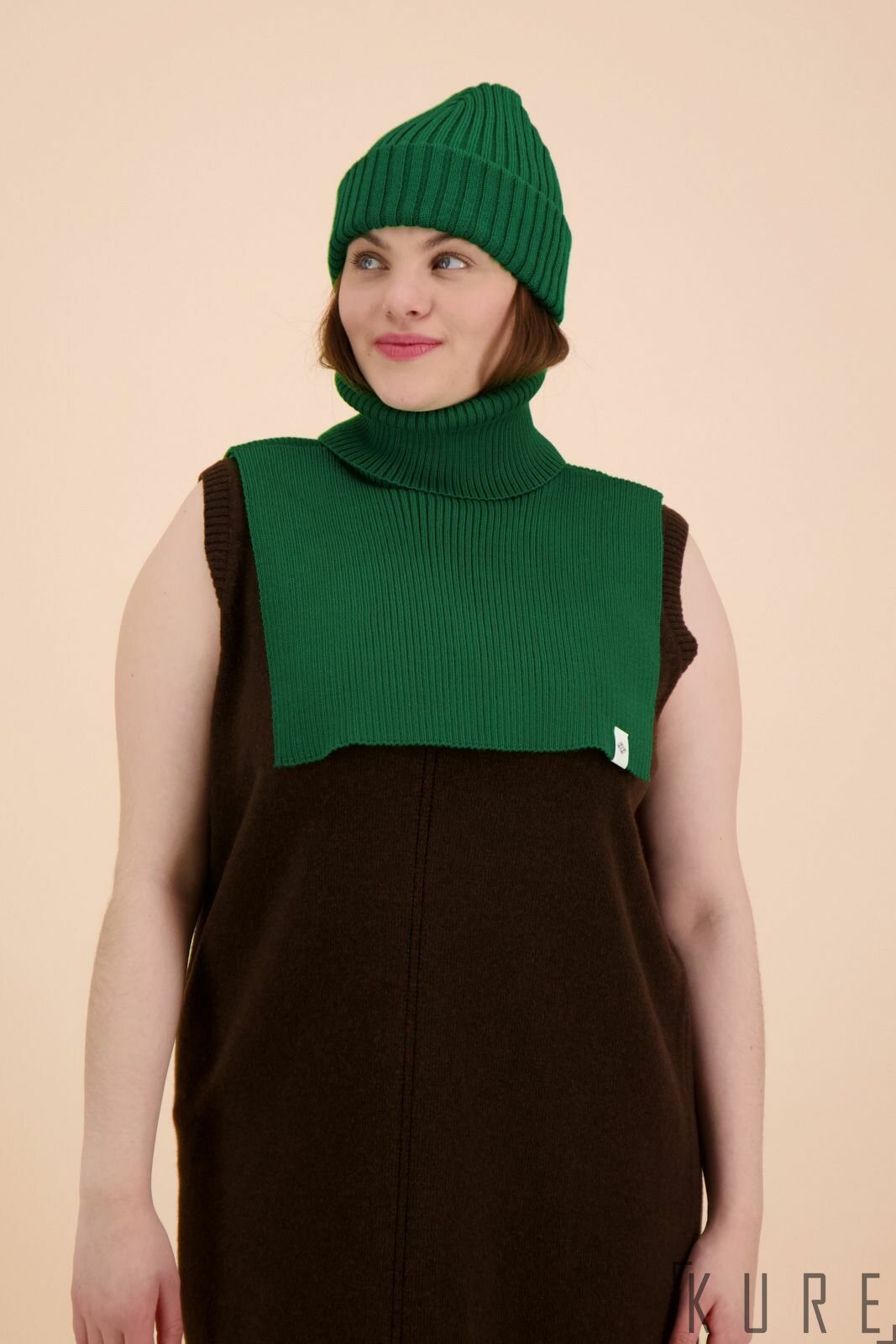 Kaiko Clothing Rib Merino Beanie, Bright Green | Beanies | Kure
